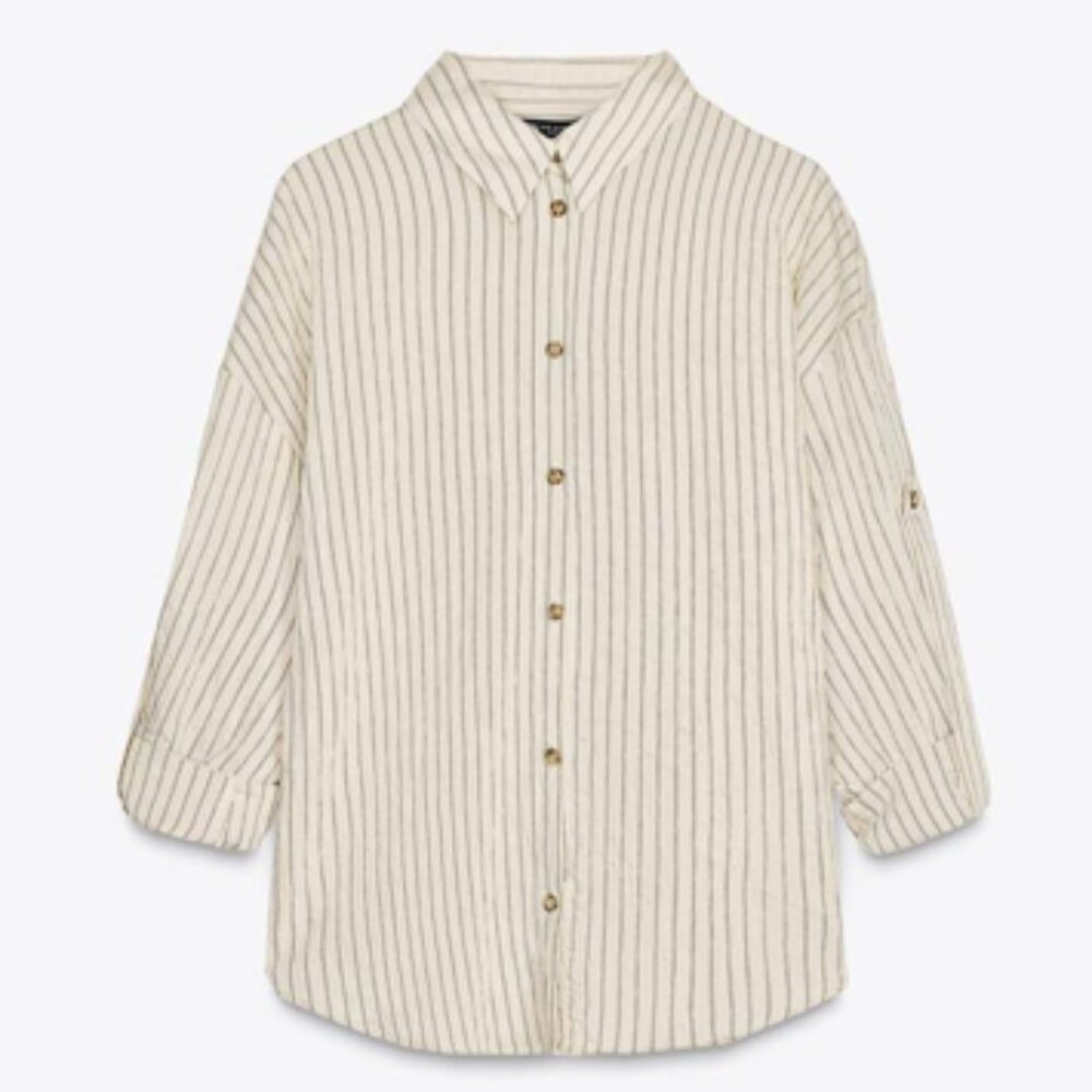 Zara Pinstriped Blouse